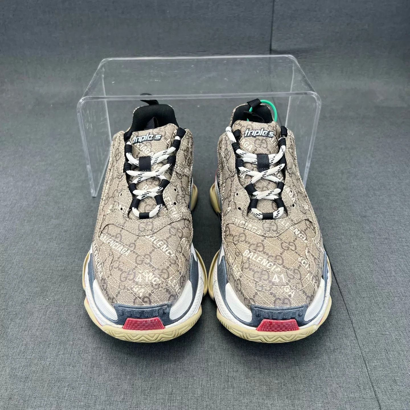 Balenciaga Multi-Color Chunky Lowtop Sneakers Size 8 Size US 8 / EU 41 - 7 Thumbnail