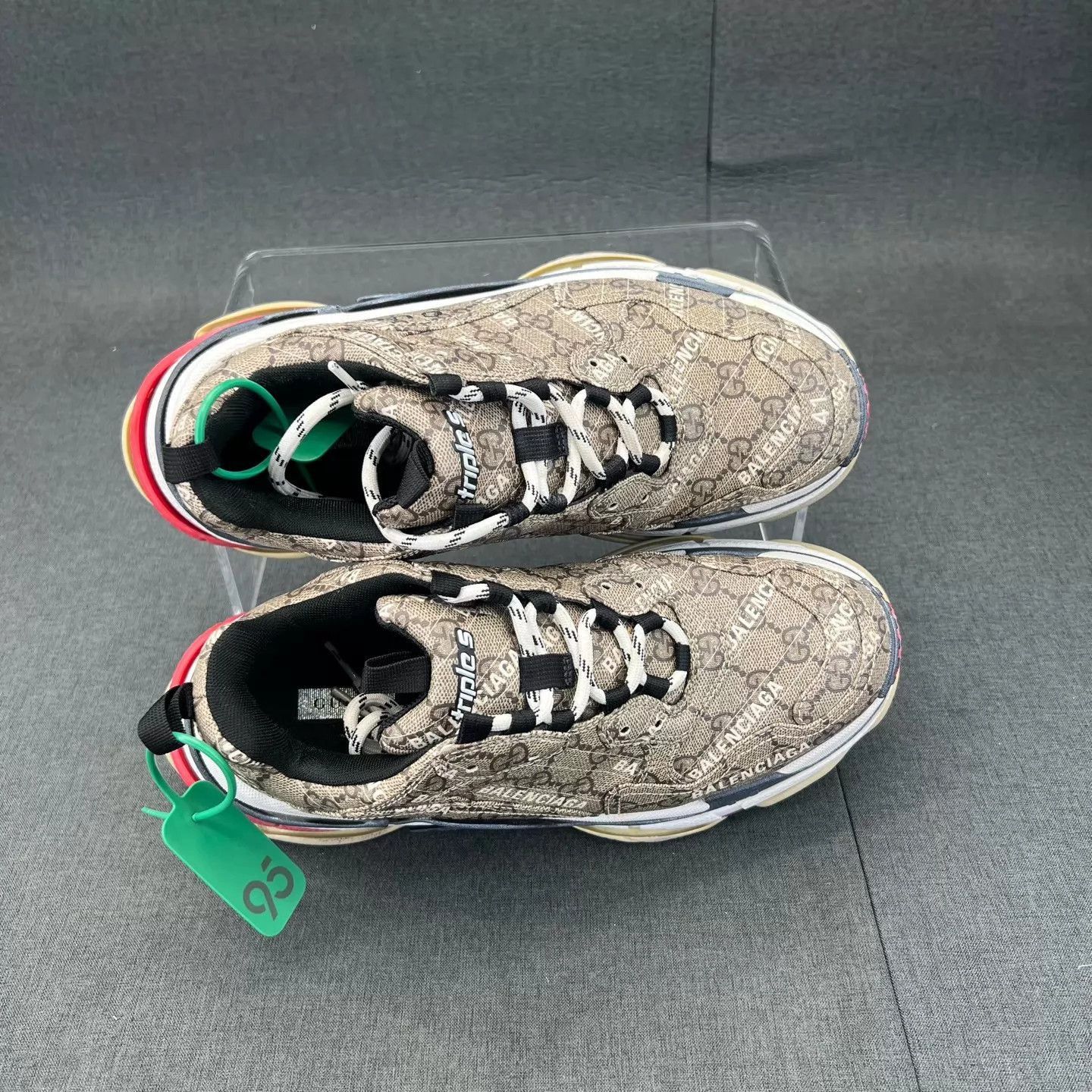 Balenciaga Multi-Color Chunky Lowtop Sneakers Size 8 Size US 8 / EU 41 - 6 Thumbnail