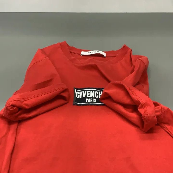 Givenchy Givenchy Red Short-Sleeve Logo T-Shirt Size US XS / EU 42 / 0 - 7 Thumbnail