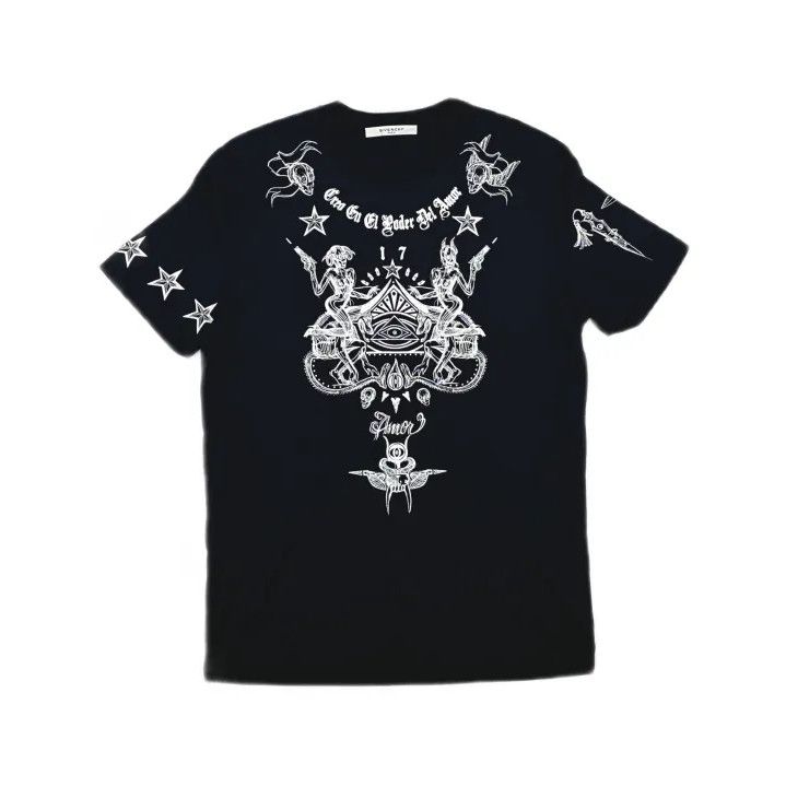 Givenchy Givenchy Round Neck Printed Short Sleeve T-Shirt Size US M / EU 48-50 / 2 - 2 Thumbnail