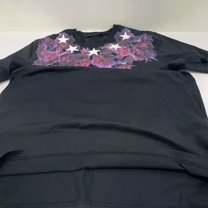 Givenchy Floral Star Print Short Sleeve T-Shirt
