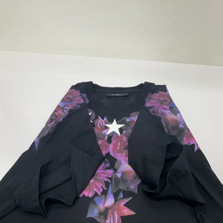 Givenchy Floral Star Print Short Sleeve T-Shirt