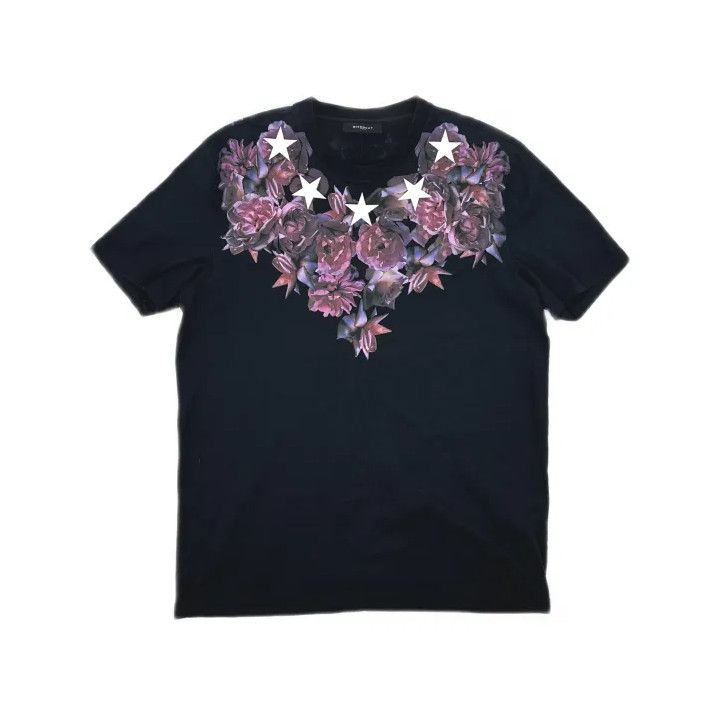 Givenchy Floral Star Print Short Sleeve T-Shirt