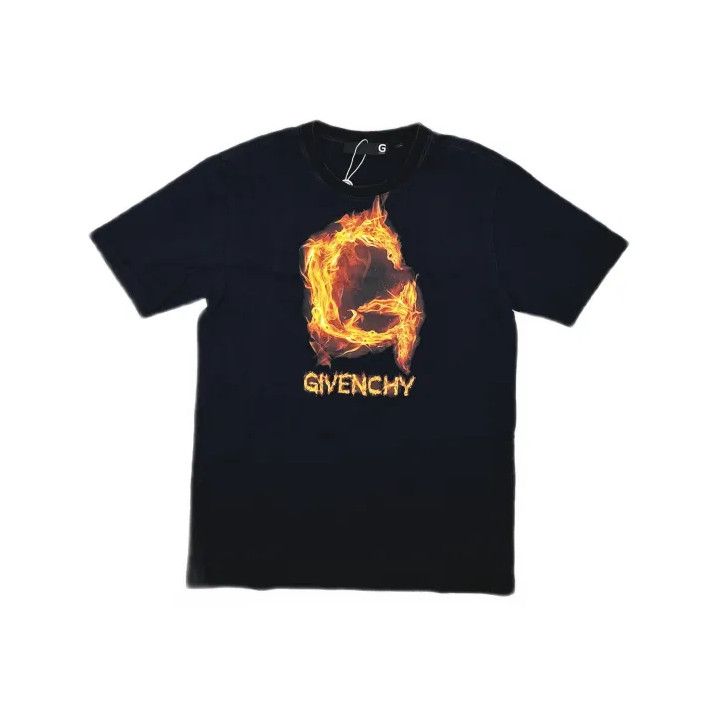 Givenchy Givenchy Flame Print Short Sleeve T-Shirt Size US M / EU 48-50 / 2 - 2 Thumbnail