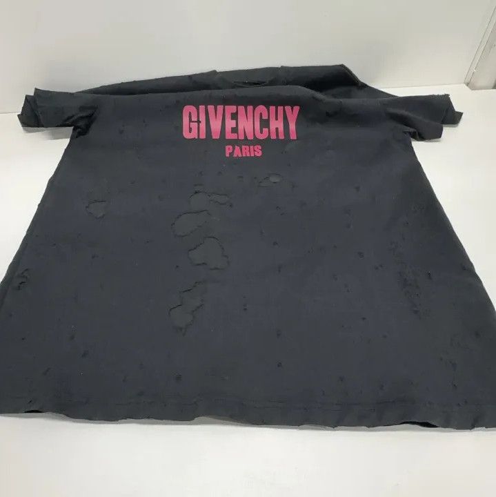 Givenchy Givenchy Hole Letter Print Unisex Short-Sleeve T-Shirt Size US XXS / EU 40 - 9 Thumbnail