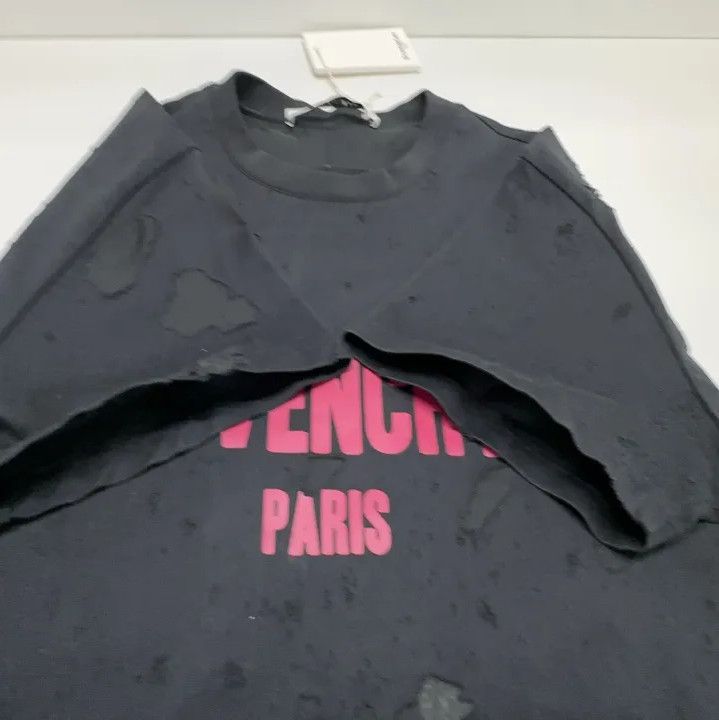 Givenchy Givenchy Hole Letter Print Unisex Short-Sleeve T-Shirt Size US XXS / EU 40 - 11 Thumbnail