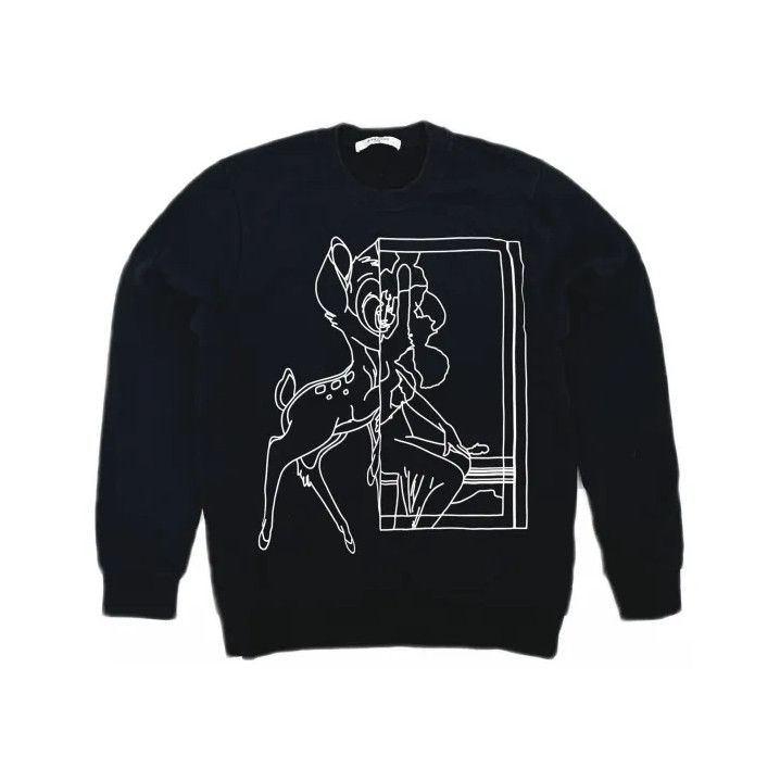 Givenchy Givenchy Deer Print Crew Neck Unisex Sweatshirt Size US S / EU 44-46 / 1 - 2 Thumbnail