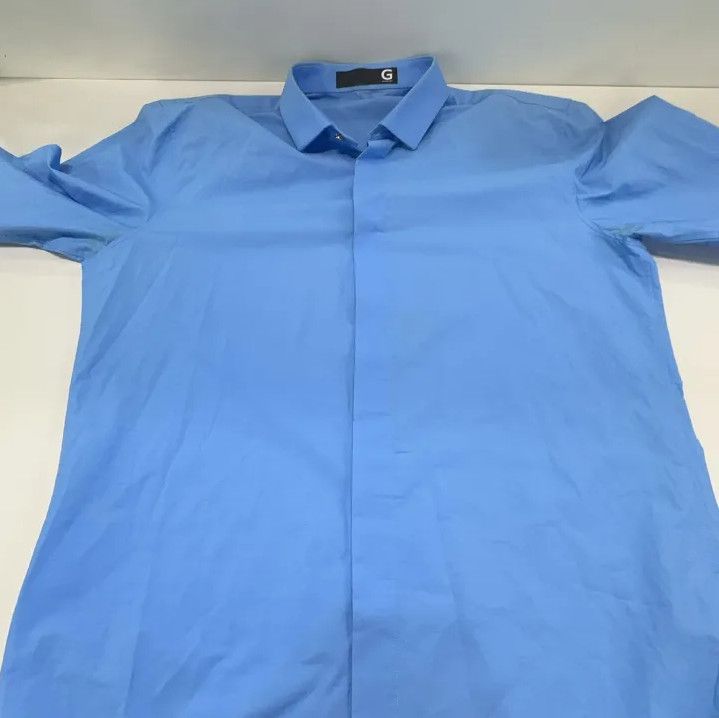 Givenchy Givenchy Men's Solid Single-Button Long-Sleeve Shirt Size US M / EU 48-50 / 2 - 10 Thumbnail