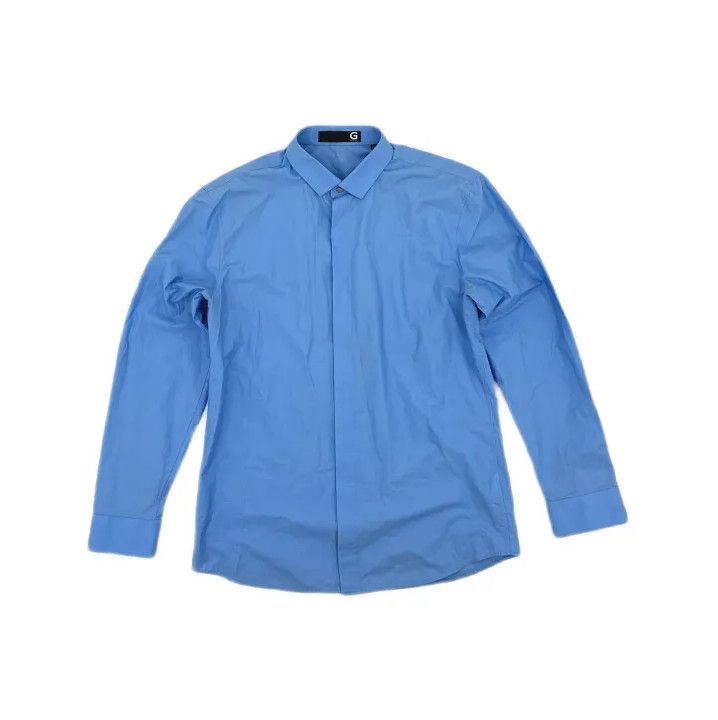 Givenchy Givenchy Men's Solid Single-Button Long-Sleeve Shirt Size US M / EU 48-50 / 2 - 2 Thumbnail