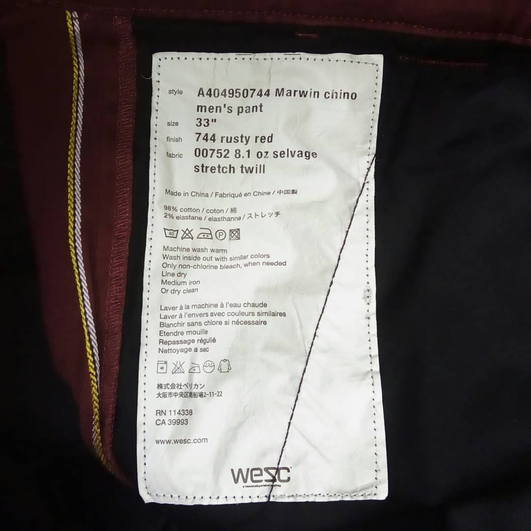 WeSC WeSC Selvedge Chino Size US 33 - 4 Thumbnail