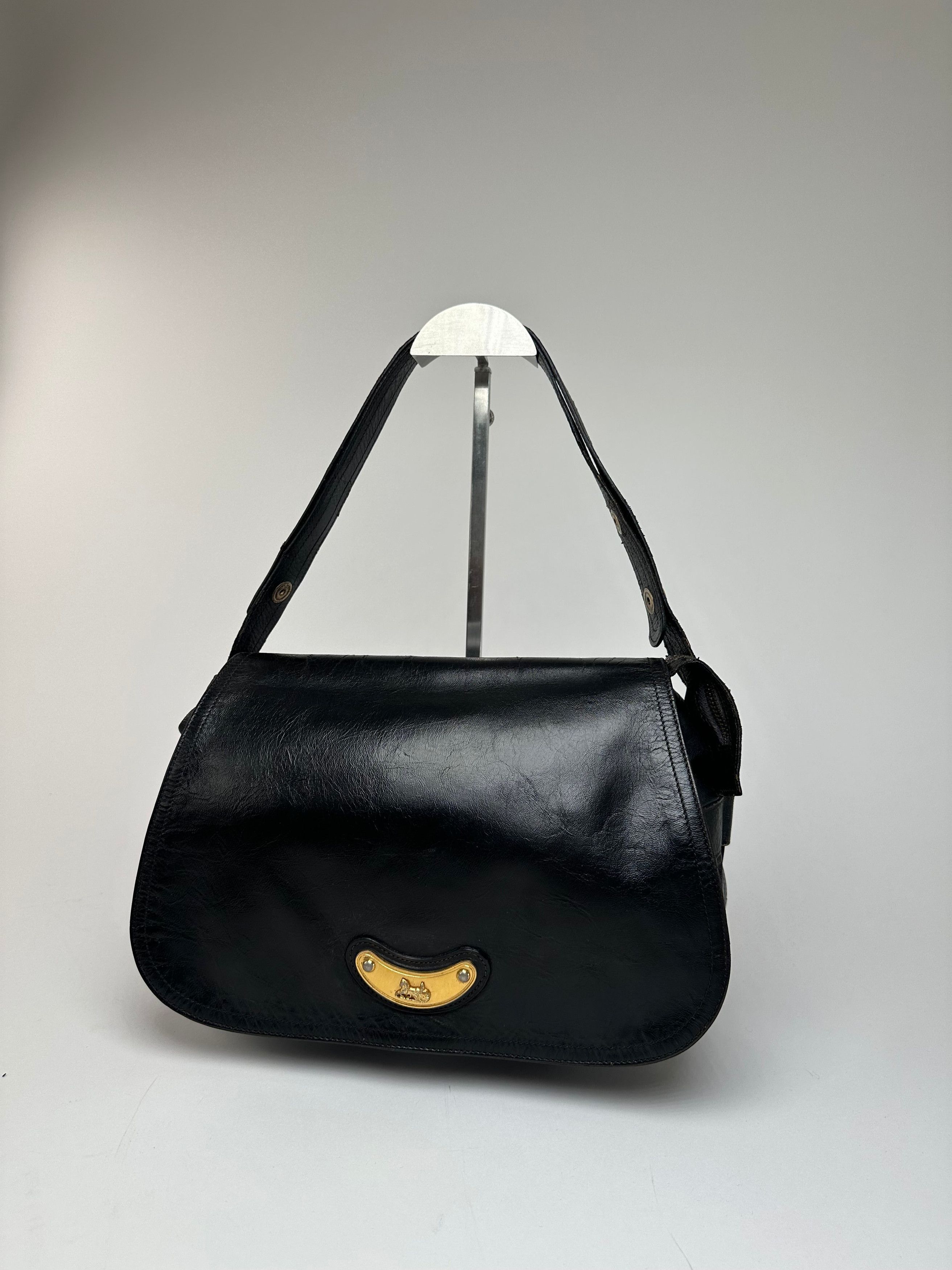 Celine Vintage Paris Multiway Leather Handbag Black Size ONE SIZE - 14 Thumbnail
