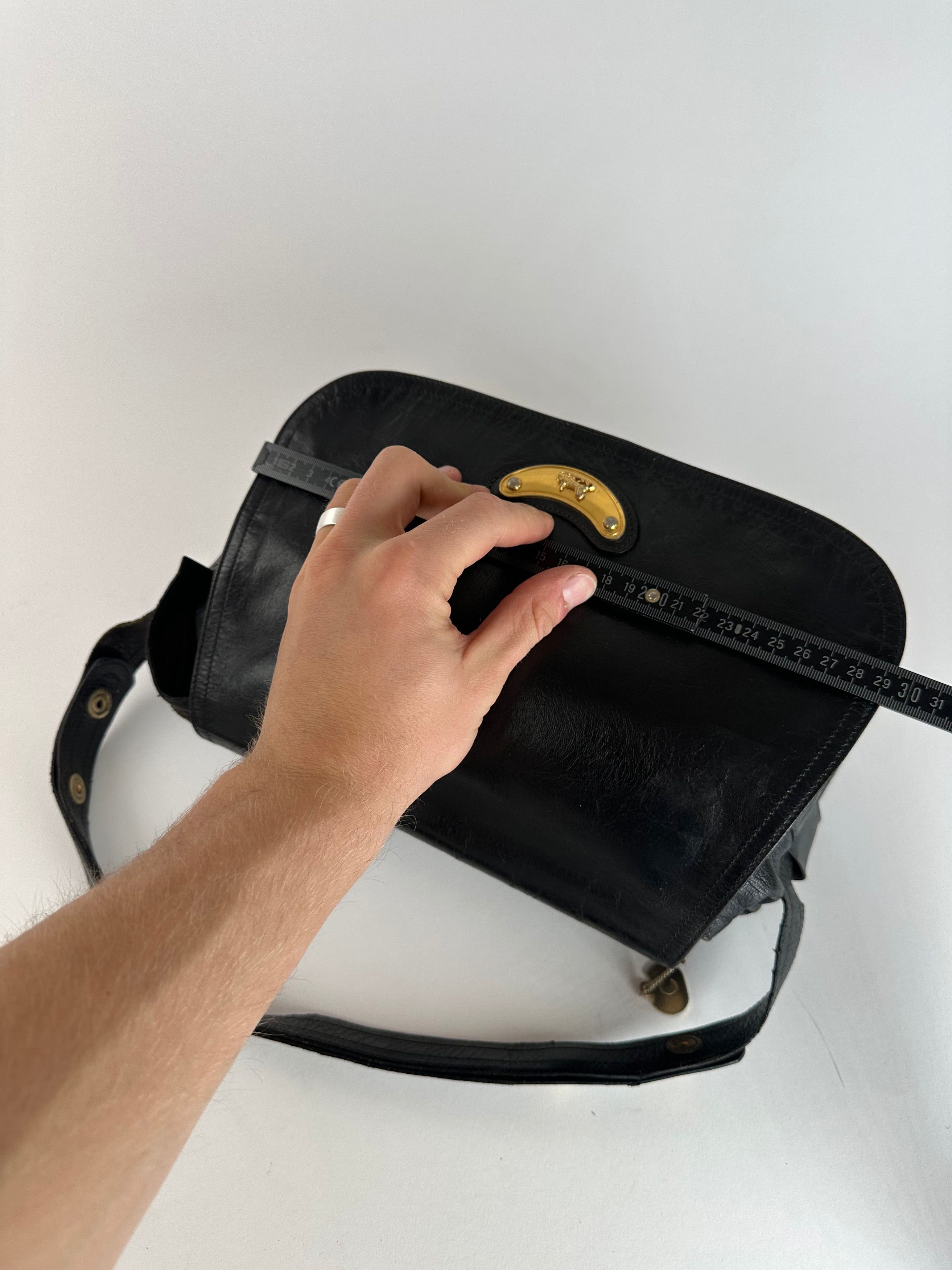 Celine Vintage Paris Multiway Leather Handbag Black Size ONE SIZE - 11 Thumbnail