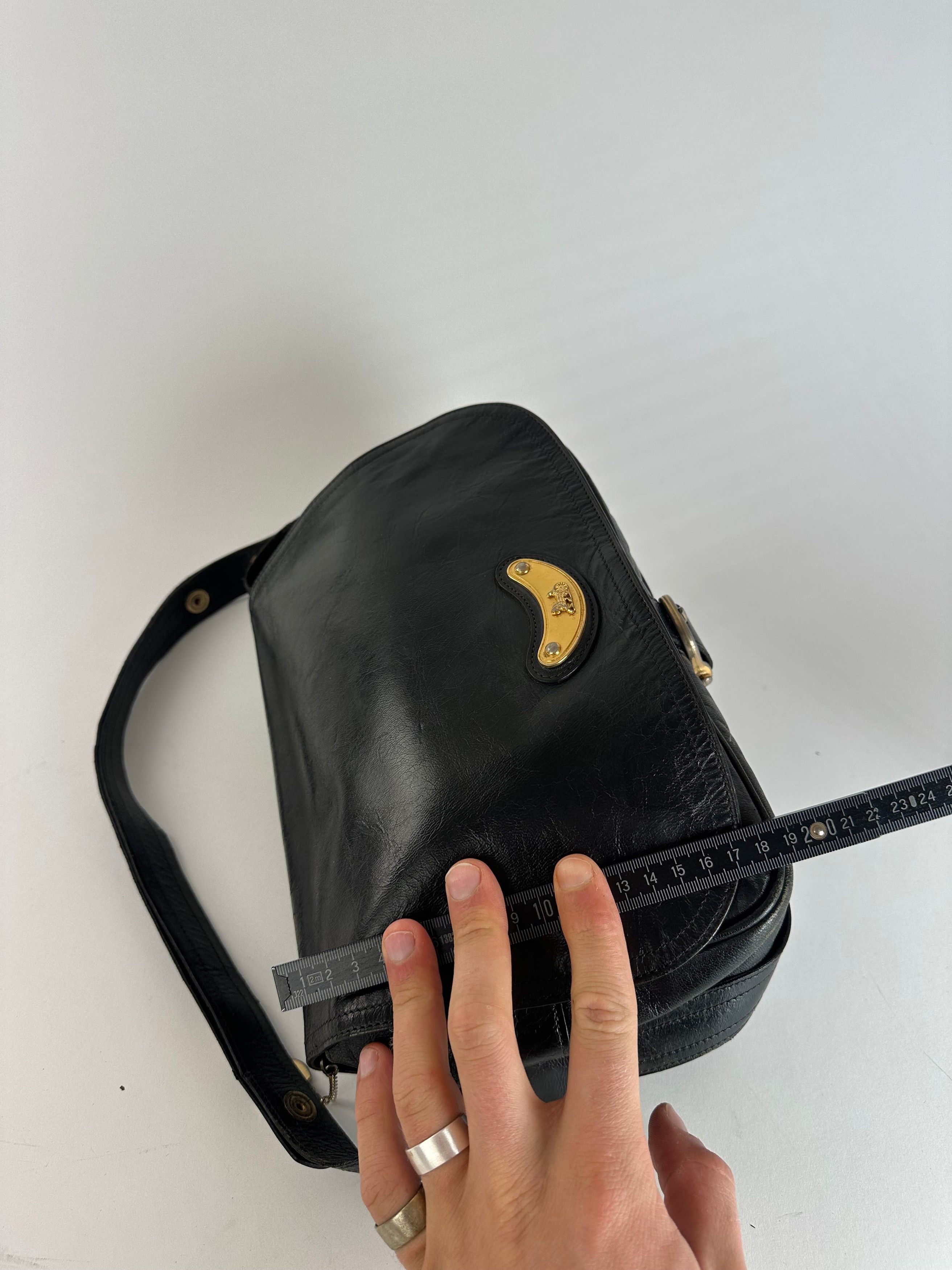 Celine Vintage Paris Multiway Leather Handbag Black Size ONE SIZE - 12 Thumbnail