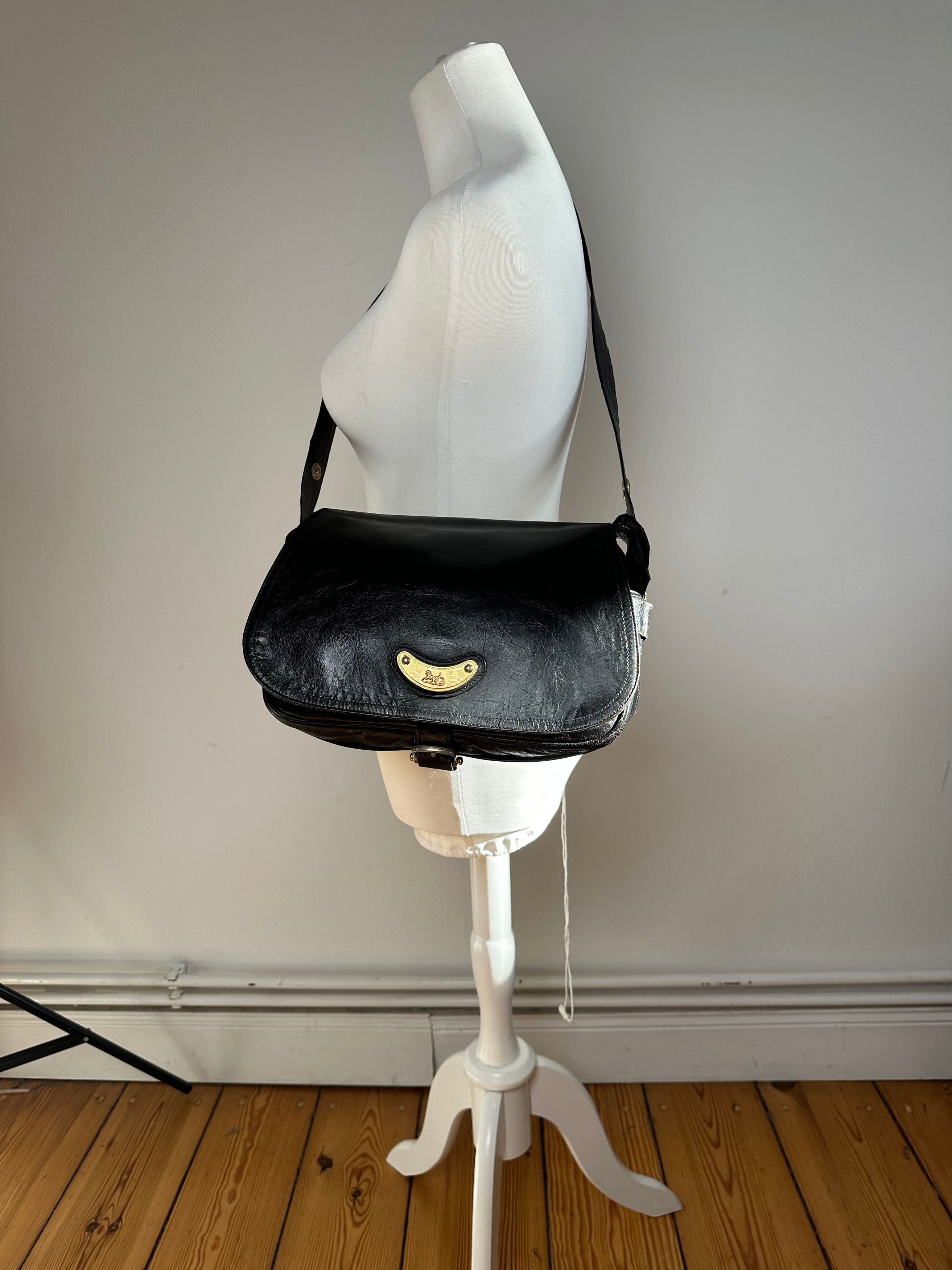 Celine Vintage Paris Multiway Leather Handbag Black Size ONE SIZE - 4 Thumbnail