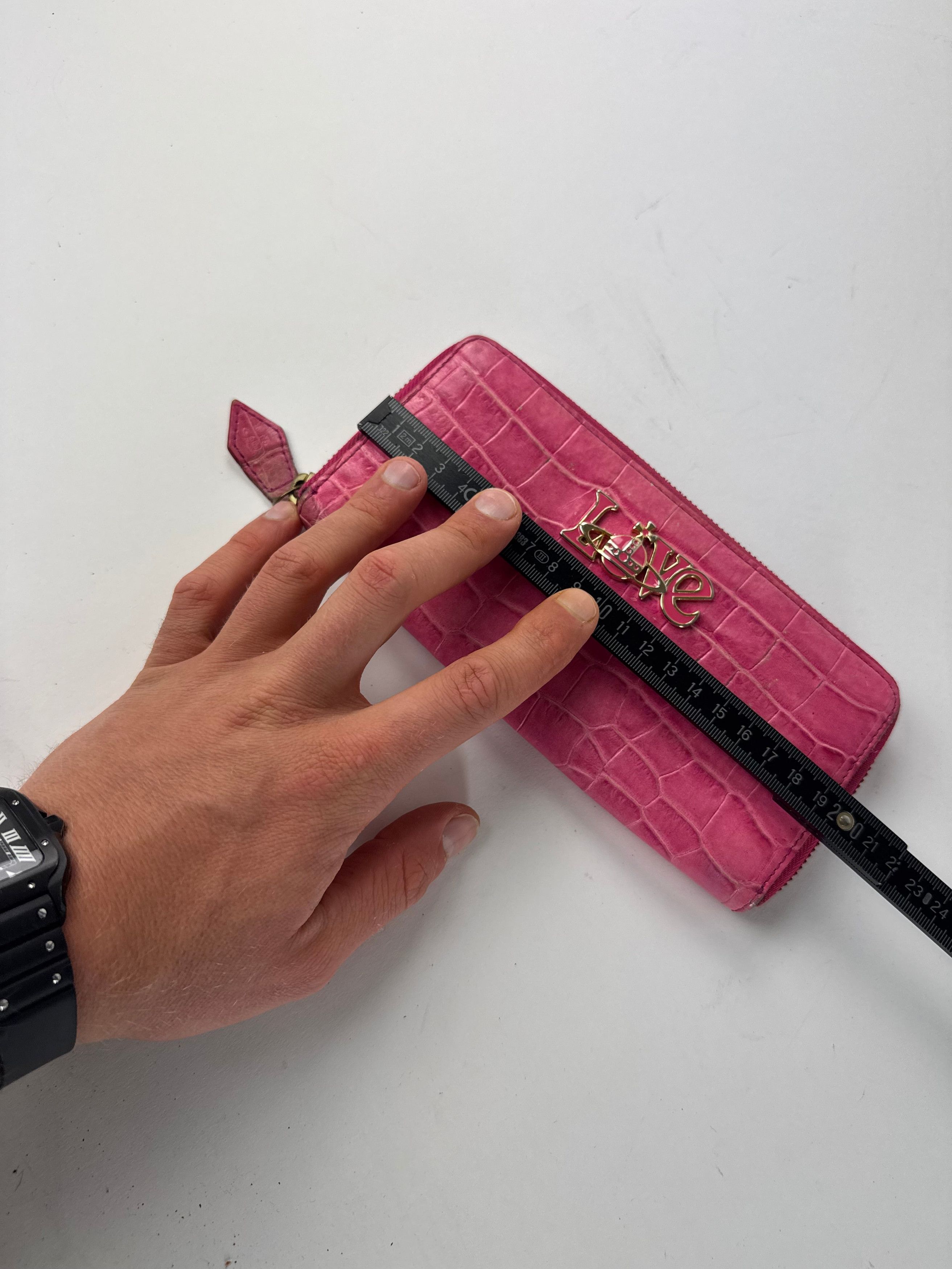 Vivienne Westwood Vintage Leather Zippy Crocodile Emblossed Leather Wallet Pin Size ONE SIZE - 7 Thumbnail
