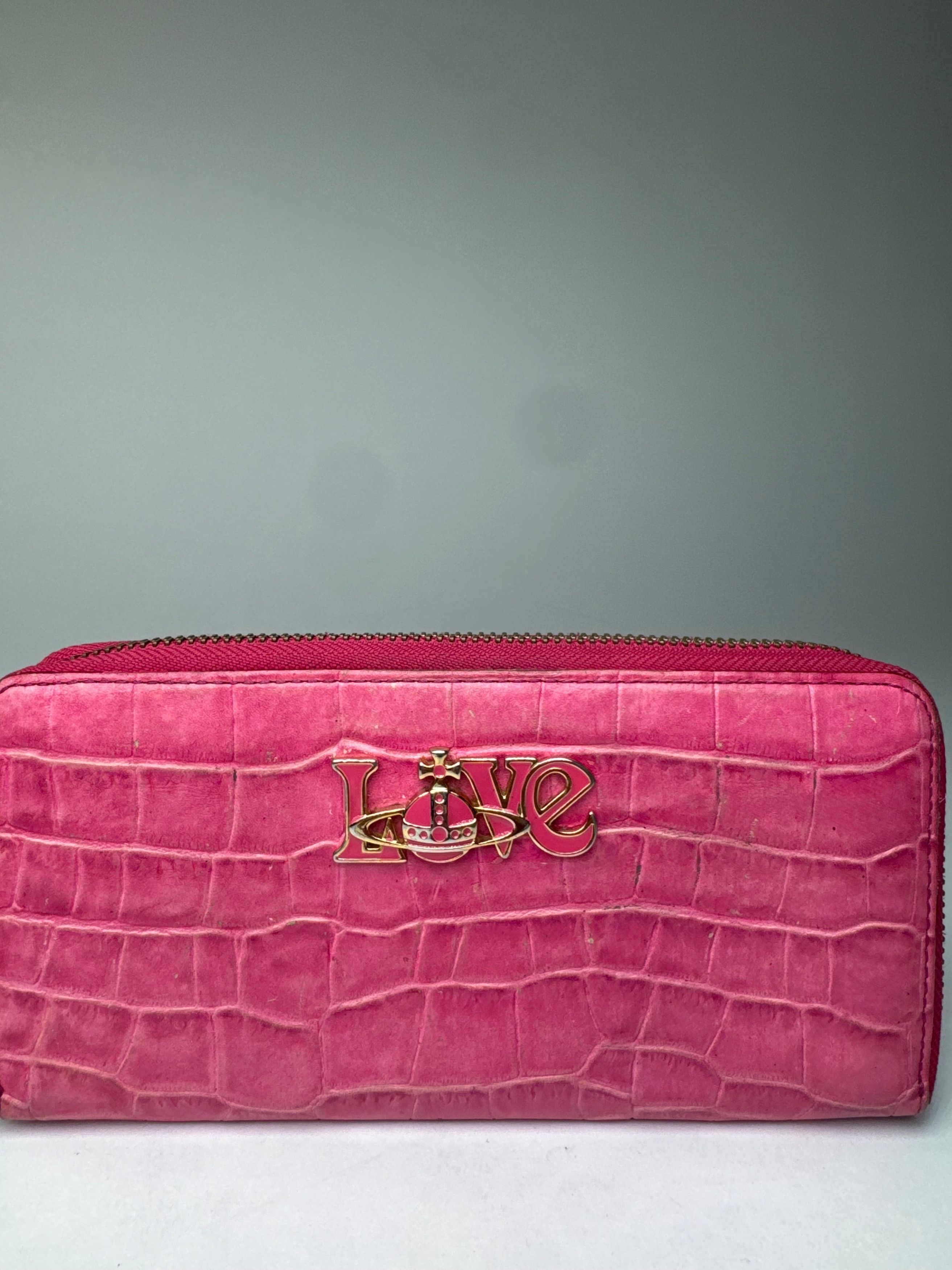 Vivienne Westwood Vintage Leather Zippy Crocodile Emblossed Leather Wallet Pin Size ONE SIZE - 8 Thumbnail