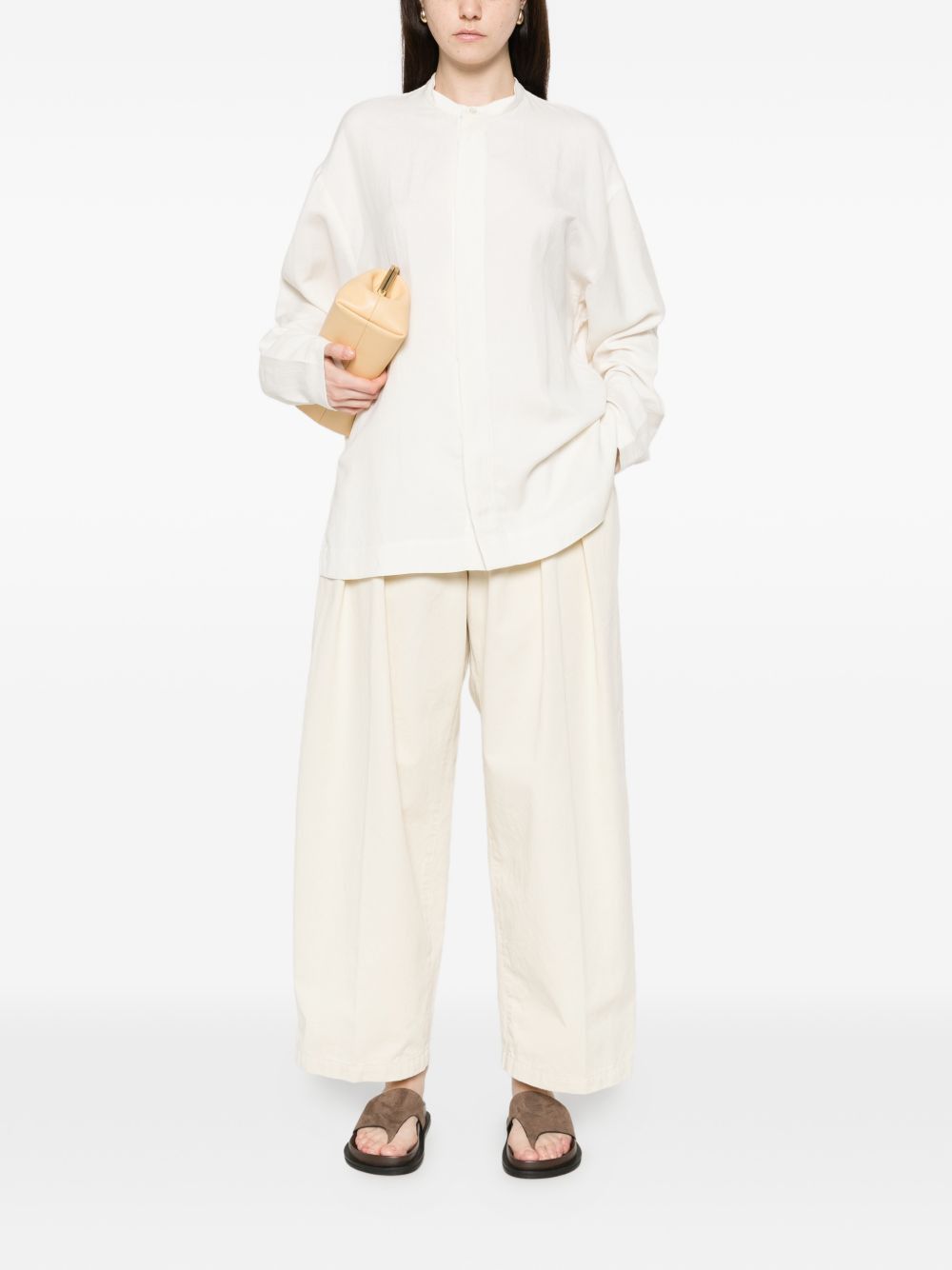 Studio Nicholson KARST LINEN BLEND SHIRT Size M / US 6-8 / IT 42-44 - 4 Thumbnail