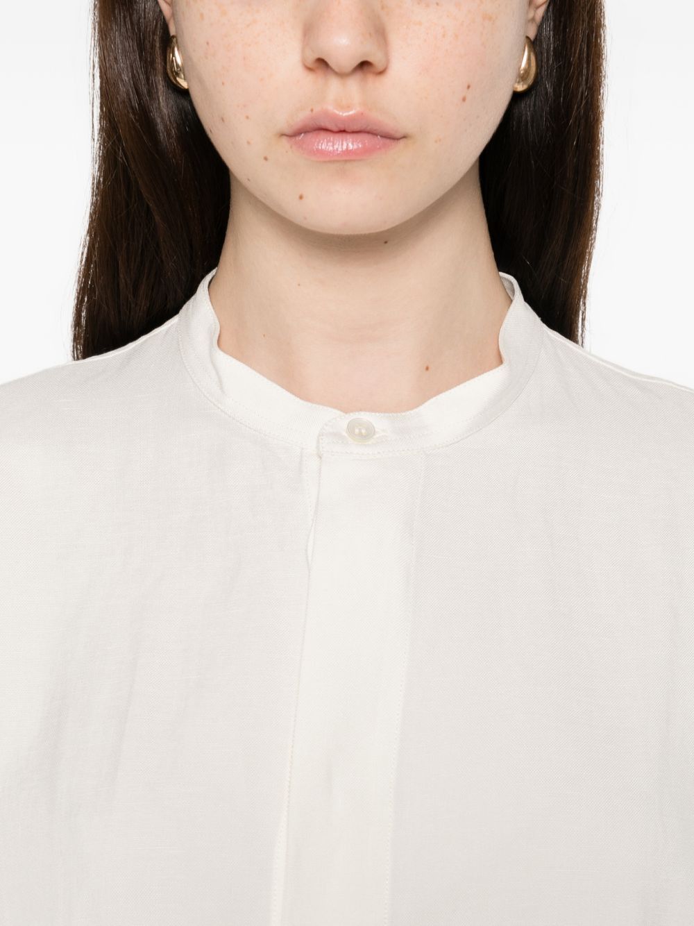 Studio Nicholson KARST LINEN BLEND SHIRT Size M / US 6-8 / IT 42-44 - 2 Thumbnail