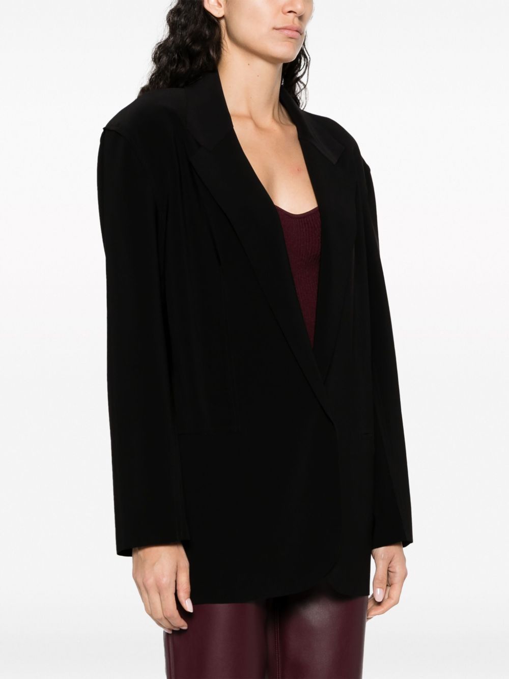 Norma Kamali OVERSIZED SINGLE-BREASTED COAT Size XXS / US 00 / IT 34 - 4 Thumbnail