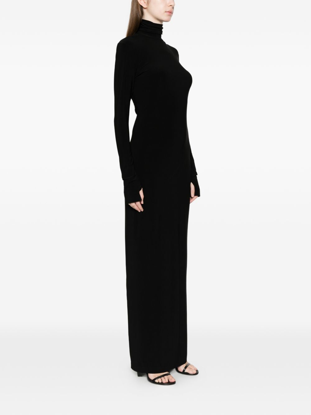 Norma Kamali TURTLE-NECK LONG DRESS Size XS / US 0-2 / IT 36-38 - 5 Thumbnail