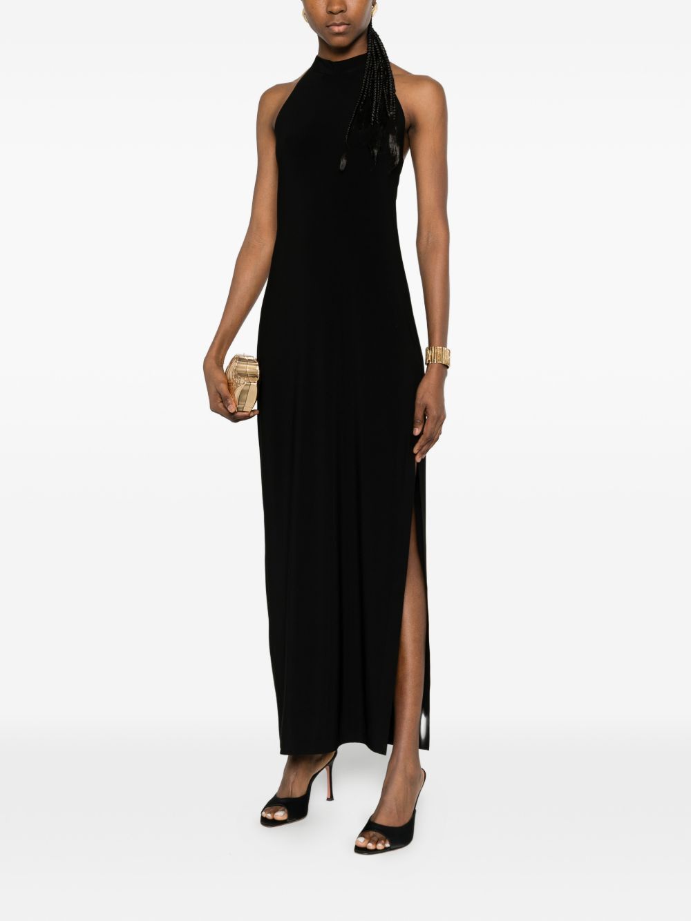 Norma Kamali SIDE SLIT LONG DRESS Size M / US 6-8 / IT 42-44 - 2 Thumbnail
