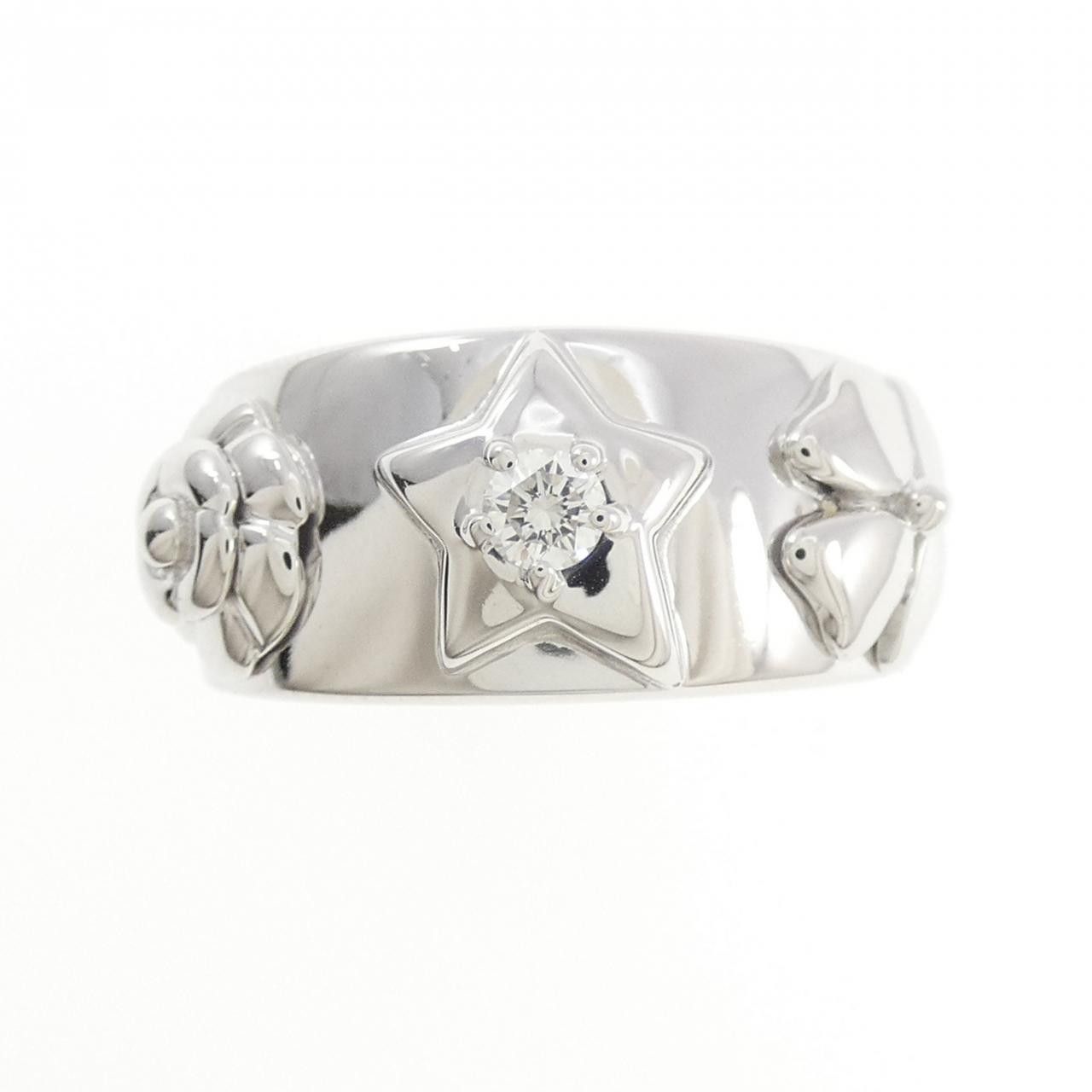 Chanel Chanel Three Symbols 750 White Gold Diamond Ring Precious Metal Ring DUTY FREE for USA