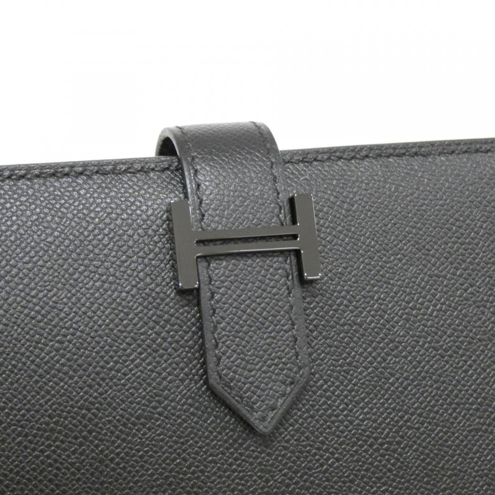 Hermes Hermes Bearn Compact Monochrome Wallet 085916CH Size ONE SIZE - 3 Thumbnail