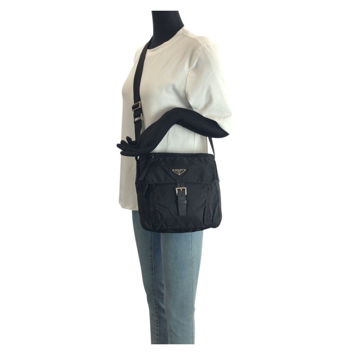 Prada Prada PRADA Tessuto Nylon Leather Shoulder Bag Textile Shoulder Bag DUTY FREE for USA Size ONE SIZE - 7 Thumbnail