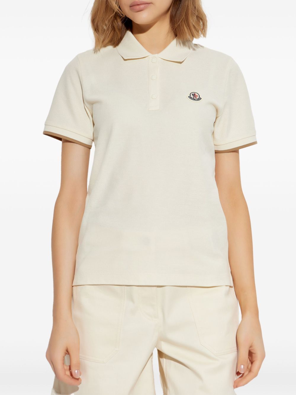 Moncler LOGO COTTON POLO SHIRT Size XS / US 0-2 / IT 36-38 - 2 Thumbnail