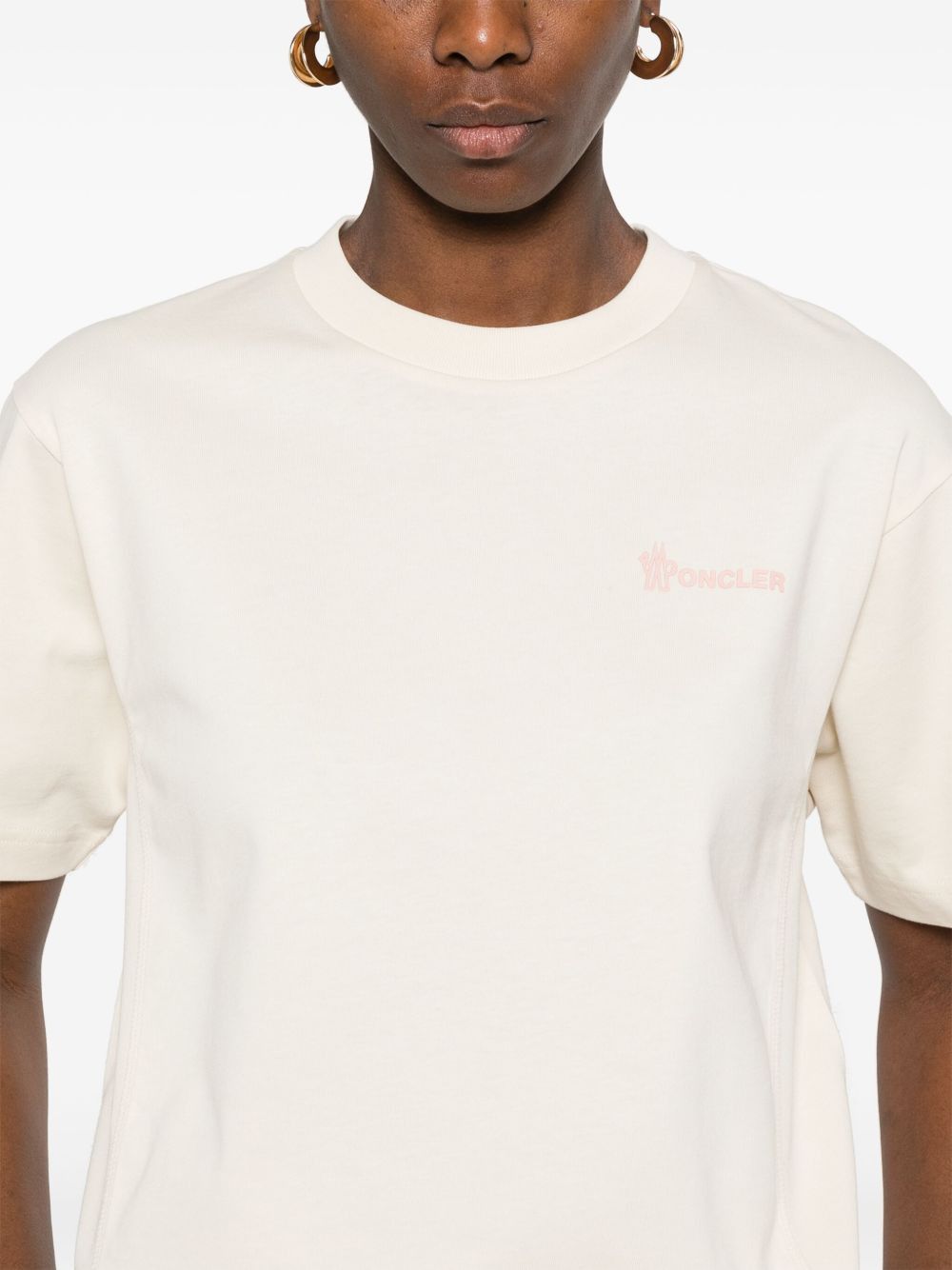 Moncler Grenoble LOGO COTTON T-SHIRT Size L / US 10 / IT 46 - 4 Thumbnail