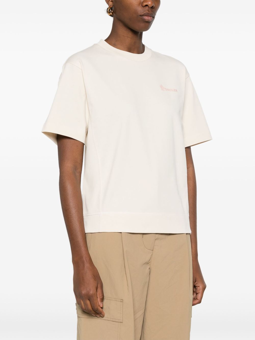 Moncler Grenoble LOGO COTTON T-SHIRT Size L / US 10 / IT 46 - 2 Thumbnail