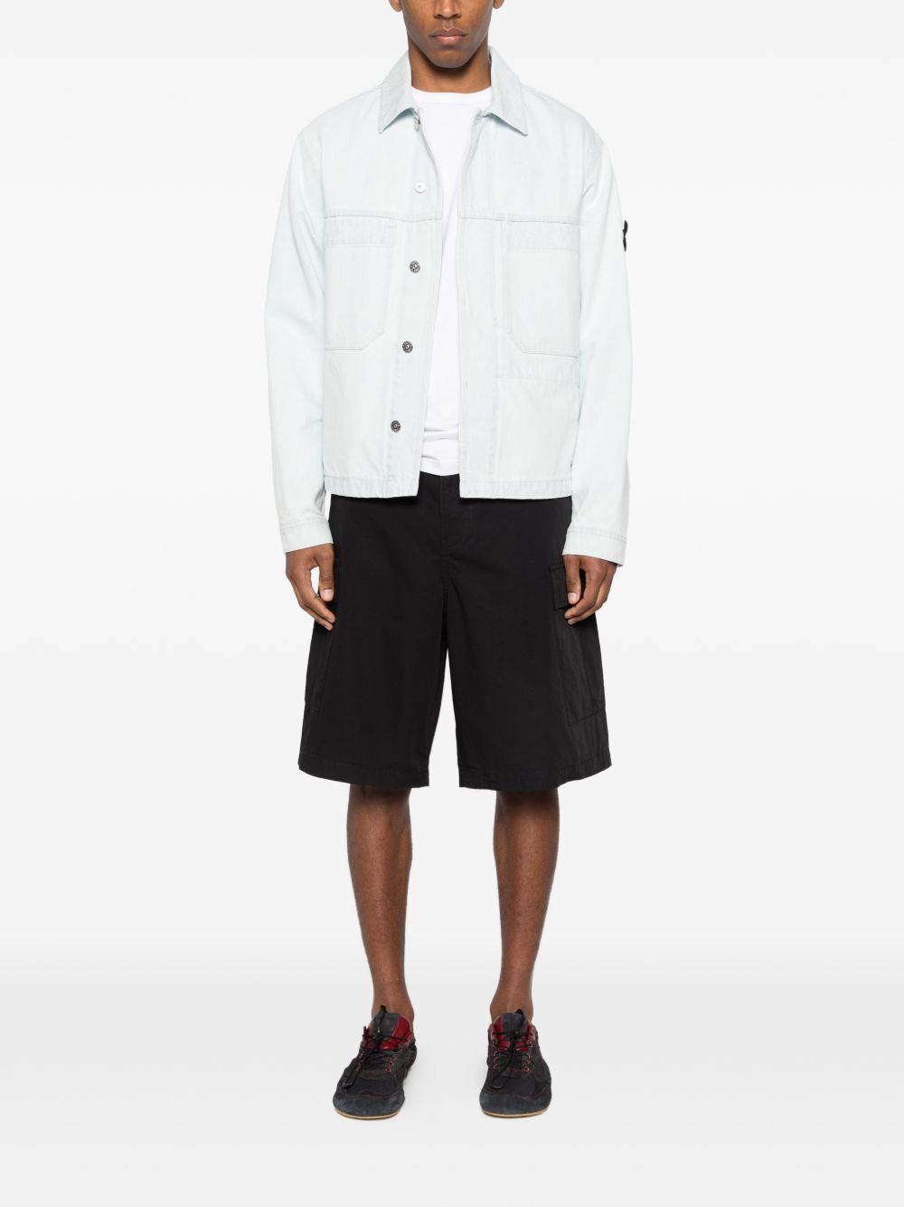 Stone Island DENIM COTTON JACKET Size US L / EU 52-54 / 3 - 4 Thumbnail