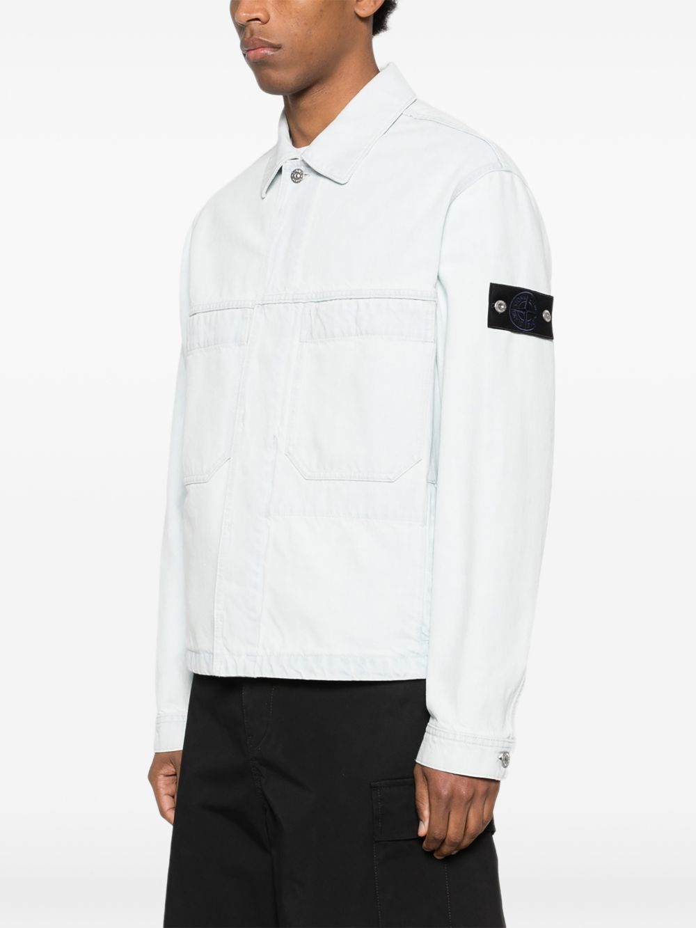 Stone Island DENIM COTTON JACKET Size US XL / EU 56 / 4 - 5 Thumbnail