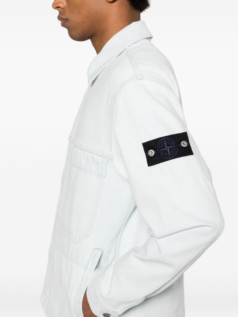 Stone Island DENIM COTTON JACKET Size US XL / EU 56 / 4 - 3 Thumbnail