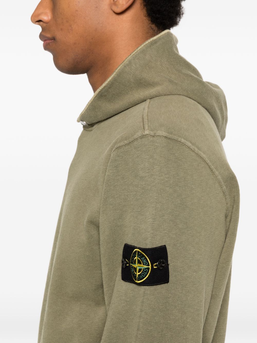 Stone Island LOGO COTTON HOODIE Size US L / EU 52-54 / 3 - 2 Thumbnail