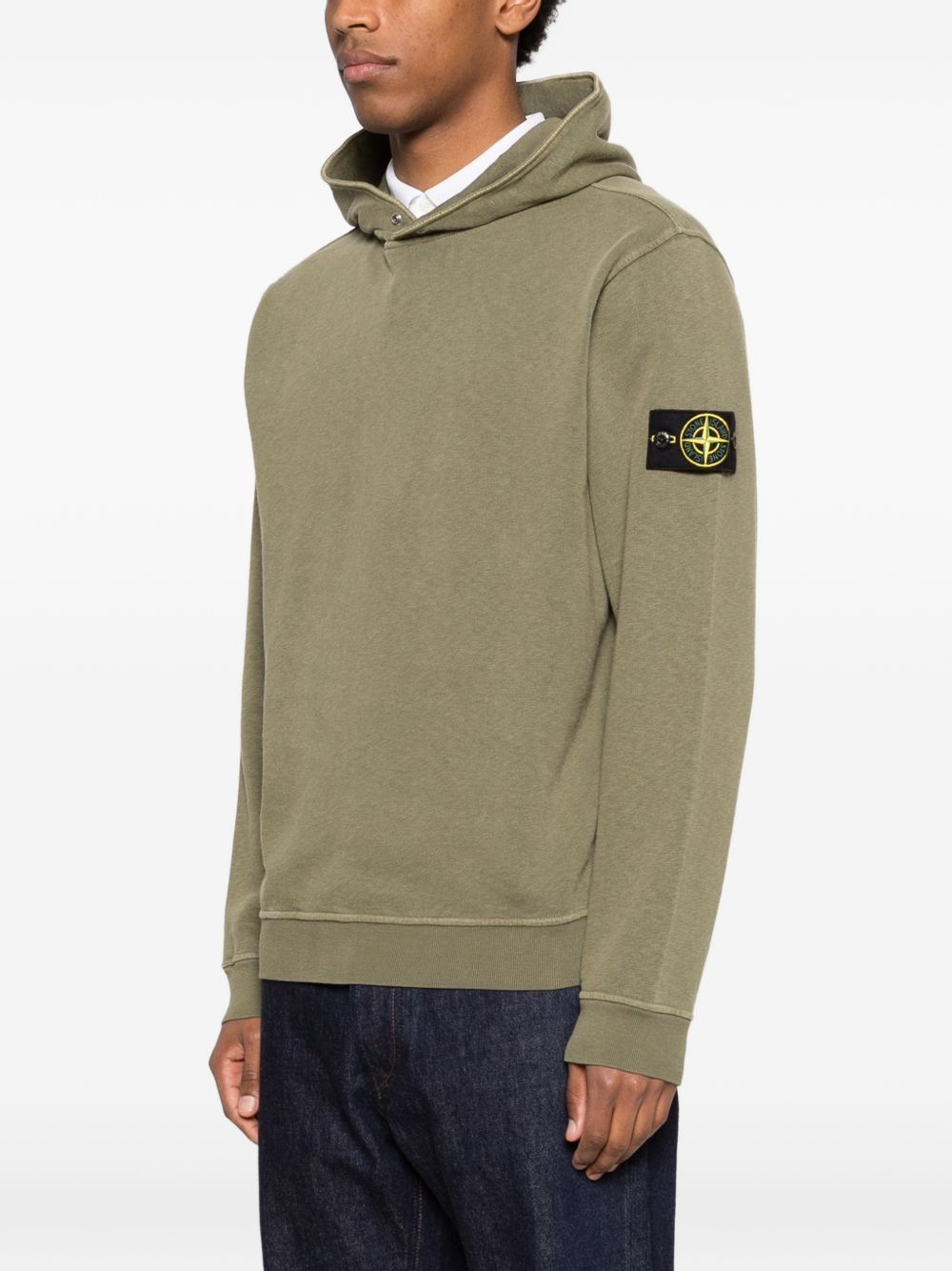 Stone Island LOGO COTTON HOODIE Size US M / EU 48-50 / 2 - 5 Thumbnail