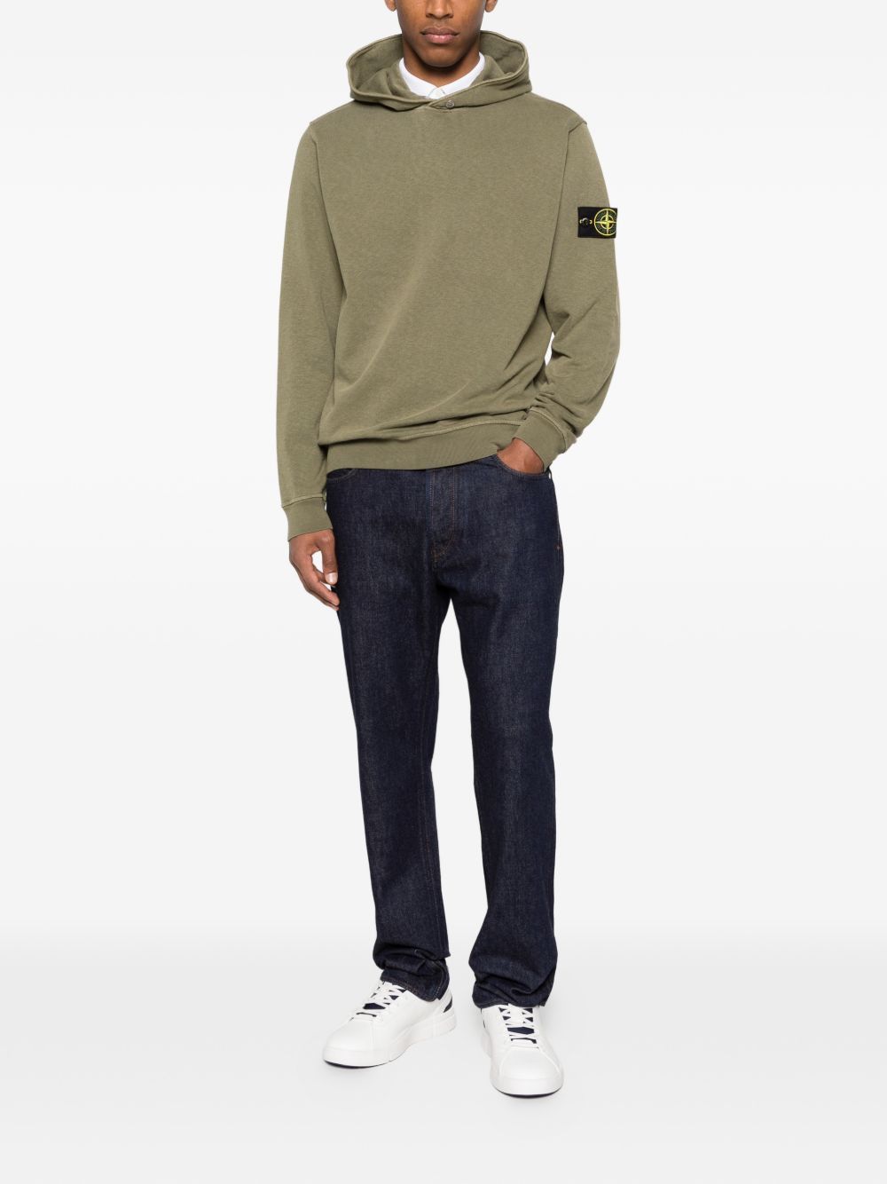 Stone Island LOGO COTTON HOODIE Size US S / EU 44-46 / 1 - 3 Thumbnail