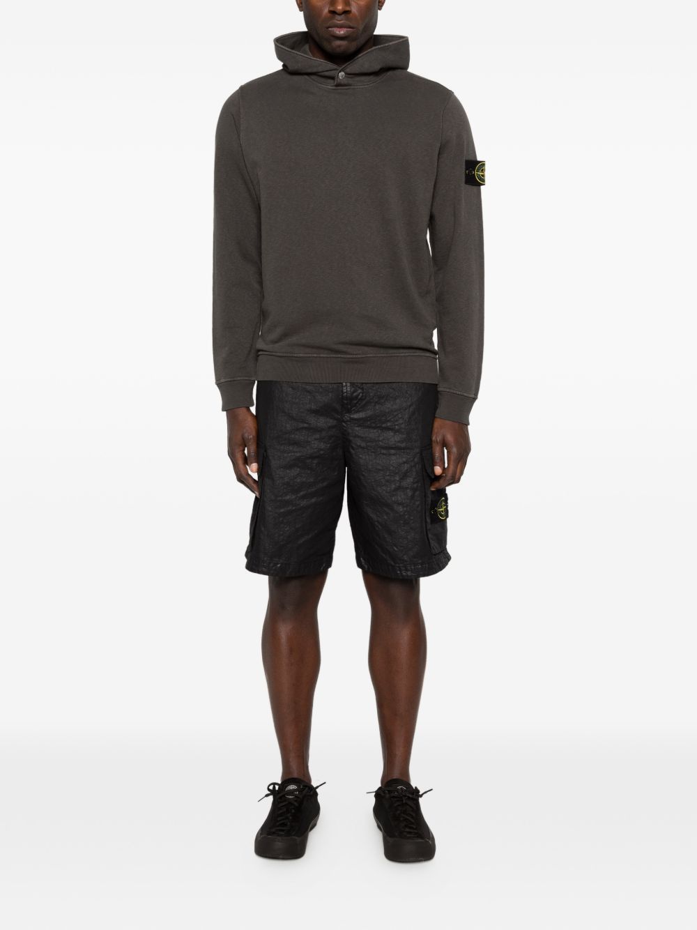 Stone Island LOGO COTTON HOODIE Size US M / EU 48-50 / 2 - 3 Thumbnail