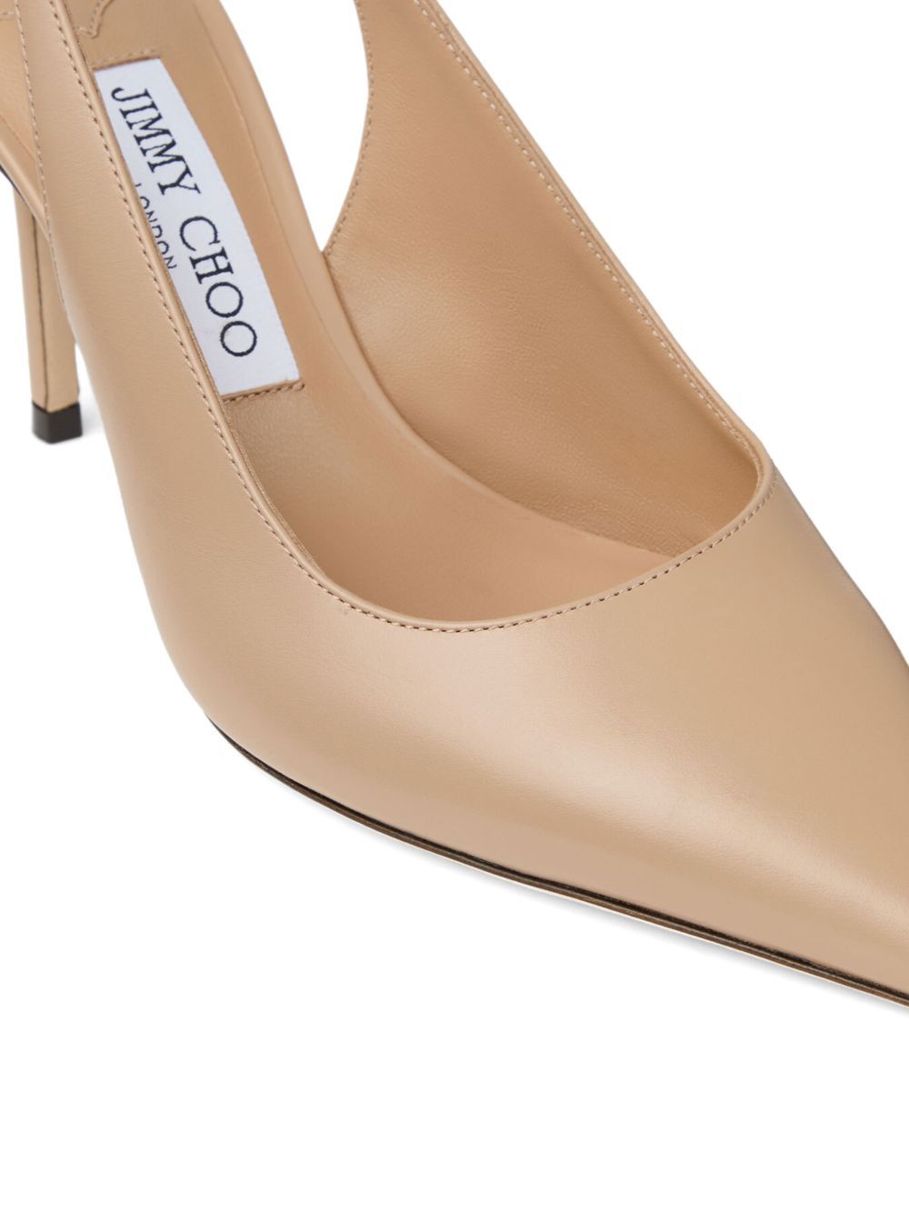 Jimmy Choo LOVE LEATHER SLINGBACK PUMPS Size US 8.5 / IT 38.5 - 5 Thumbnail