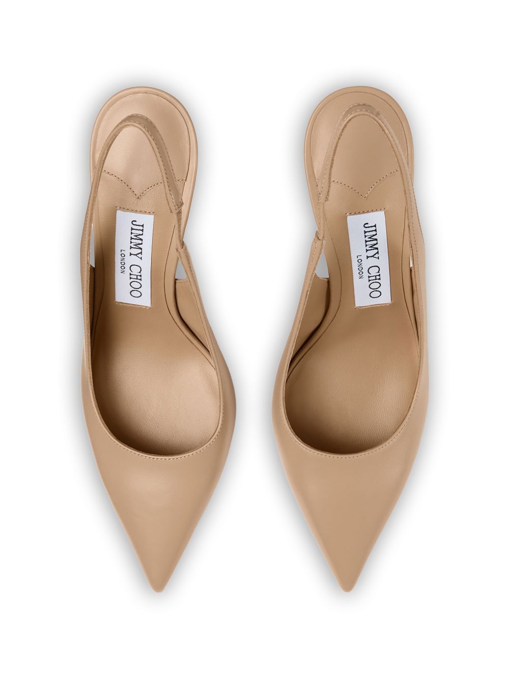 Jimmy Choo LOVE LEATHER SLINGBACK PUMPS Size US 8.5 / IT 38.5 - 4 Thumbnail