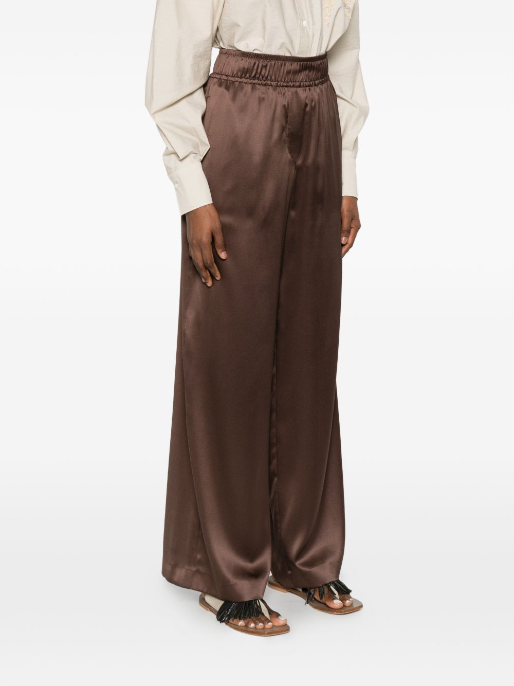 Brunello Cucinelli SILK TROUSERS Size 28" / US 6 / IT 42 - 5 Thumbnail