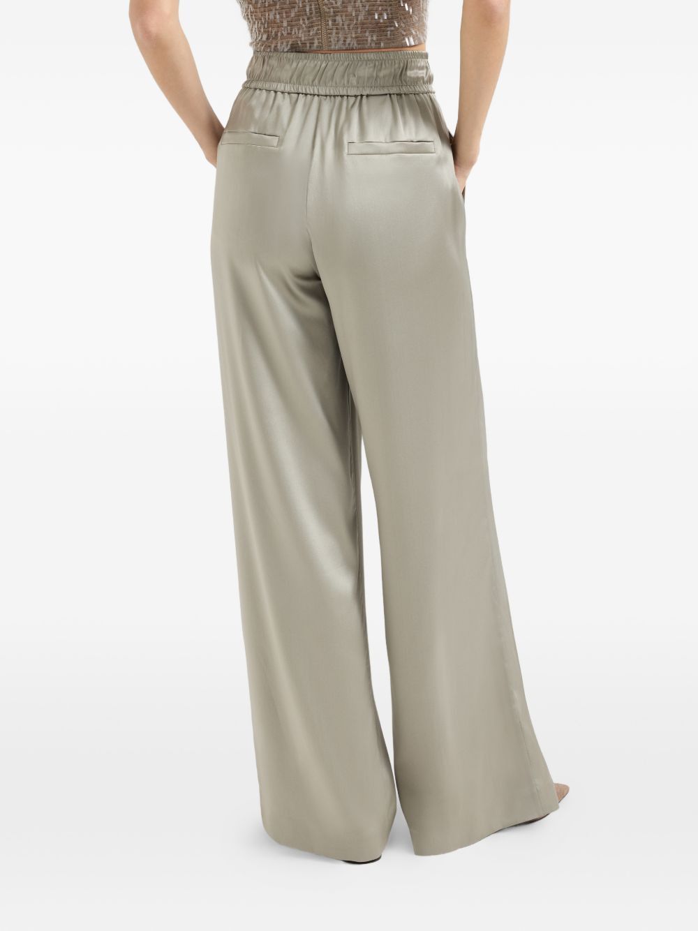 Brunello Cucinelli SILK TROUSERS Size 26" / US 2 / IT 38 - 4 Thumbnail