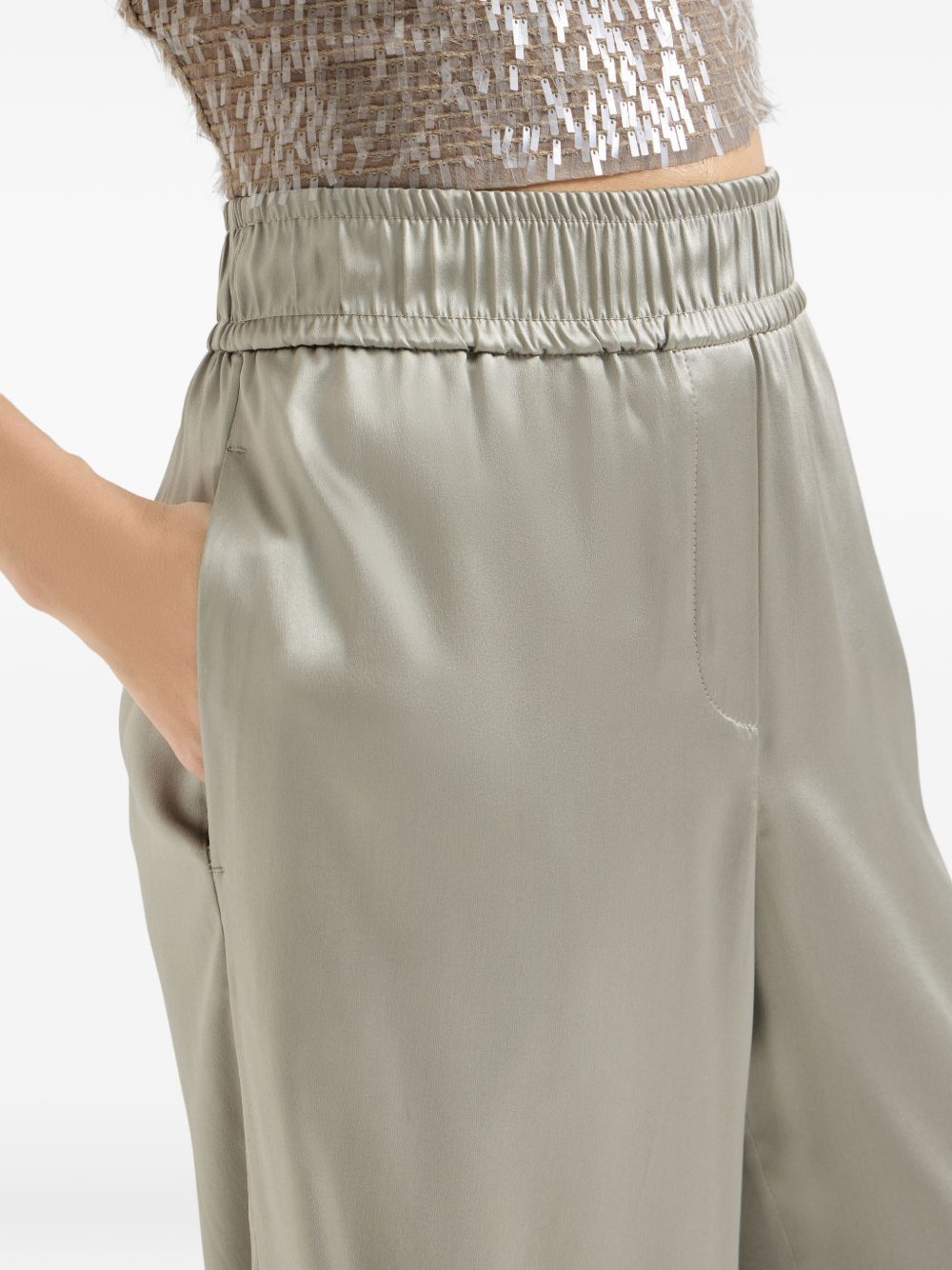 Brunello Cucinelli SILK TROUSERS Size 27" / US 4 / IT 40 - 5 Thumbnail