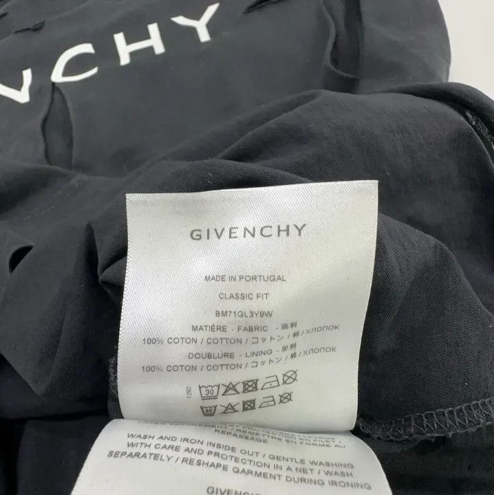 Givenchy Givenchy SS23 Logo Print Tear Detail Short Sleeve T-shirt Size US S / EU 44-46 / 1 - 5 Thumbnail