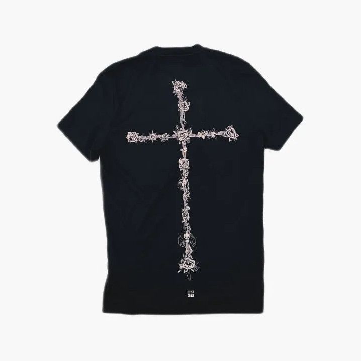 Givenchy Givenchy Cross Rhinestone Design Short Sleeve T-Shirt Size US XS / EU 42 / 0 - 3 Thumbnail