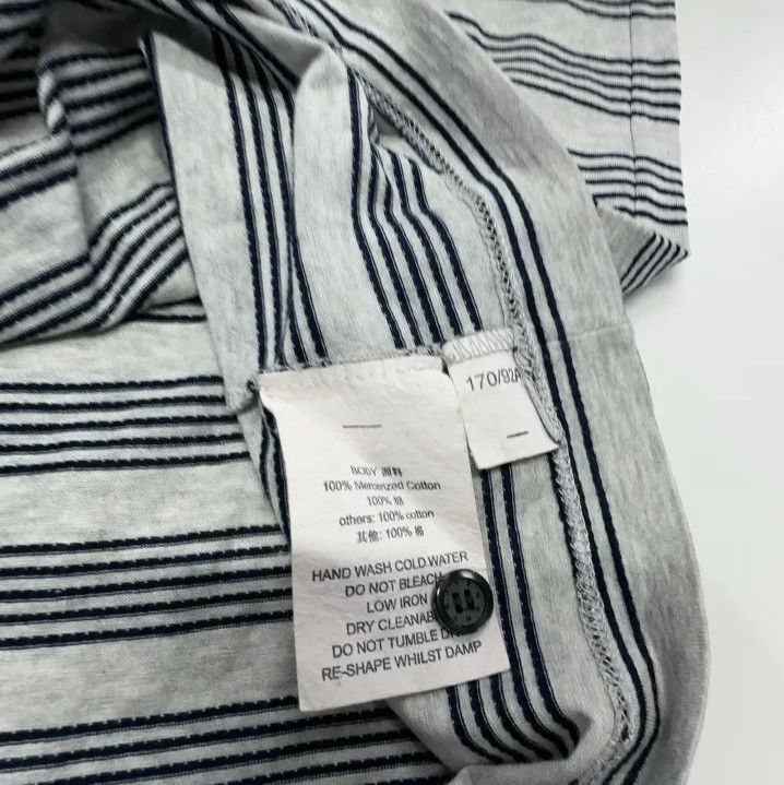 Givenchy Givenchy Men's Gray Striped Short-Sleeve Polo Size US M / EU 48-50 / 2 - 5 Thumbnail