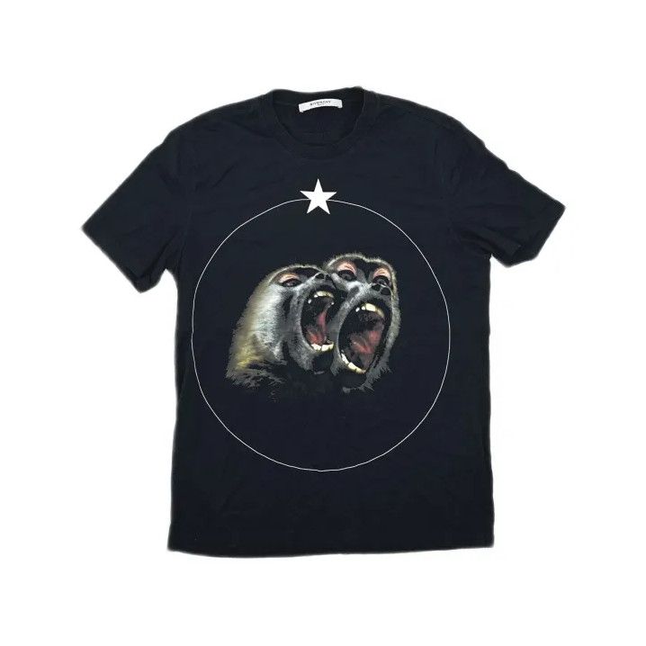 Givenchy Givenchy Roaring Double Monkey Print Short-Sleeve T-Shirt Size US L / EU 52-54 / 3 - 2 Thumbnail