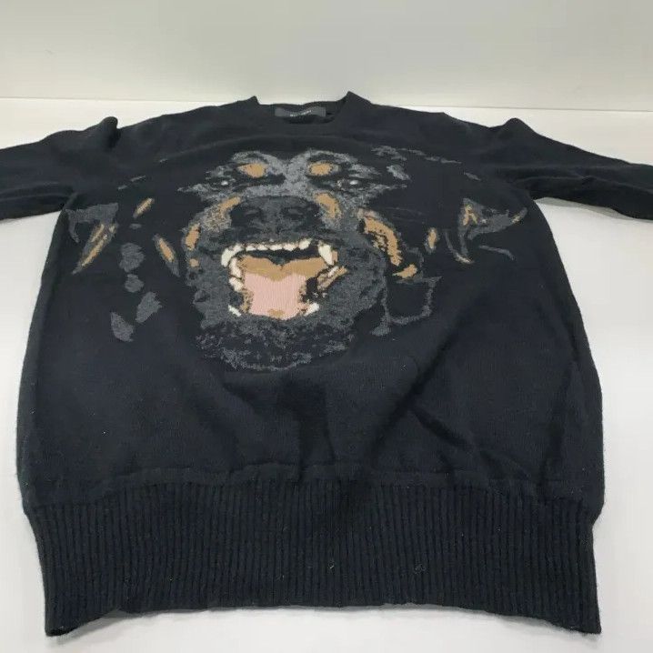 Givenchy Givenchy Doberman Intarsia Long-Sleeve Knit Sweater Size US XS / EU 42 / 0 - 12 Thumbnail
