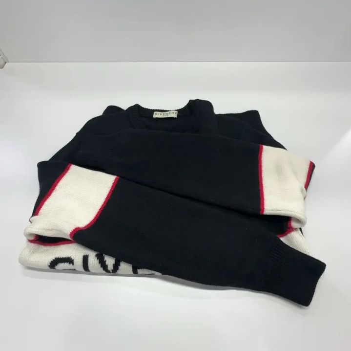 Givenchy Givenchy Men's Letter Logo Intarsia Knit Sweater Size US L / EU 52-54 / 3 - 11 Thumbnail