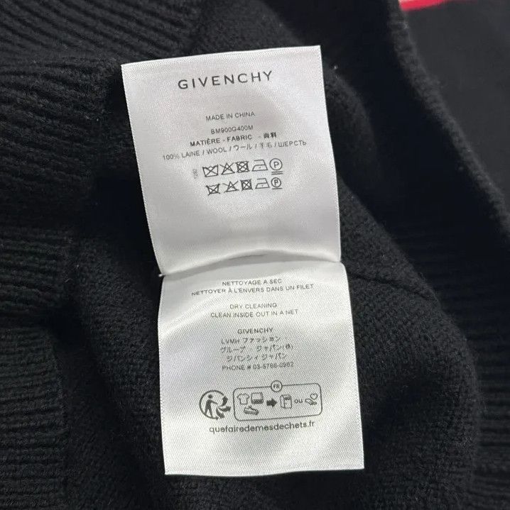 Givenchy Givenchy Men's Letter Logo Intarsia Knit Sweater Size US L / EU 52-54 / 3 - 6 Thumbnail